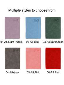 1 pieza, Los planes para artesanías con estampado de oro, calendarios, cuadernos, suministros de estudio, suministros de oficina, libros de ahorro, registros de gastos, fechas de reembolso, registros de días festivos importantes, bodas, cumpleaños, necesidades diarias, regalos para damas de honor y padrinos, sorpresas navideñas, regalos de Navidad, regreso a la escuela, Día de San Valentín, Halloween, suministros de regalos de Navidad