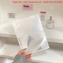 10-20张/套 A5口袋网格相册替换内页、照片套、6孔替换插页，韩式