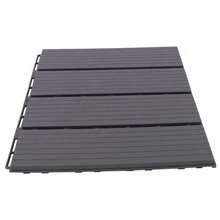 22 Pack Interlocking Deck Tiles, 30 X 30 X 1.6 Cm Plastic Patio Flooring Outdoor Waterproof, All Weather Use For Balcony Porch Backyard Poolside (Dark Gray) - 灰色 - 查看 8