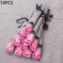 1/10/20 件套 11.81 英寸红色、粉色、紫色、玫红色、香槟色香皂花，多样人造玫瑰香皂花花束，适合情人节礼物、母亲节、毕业典礼、生日礼物，持久装饰玫瑰花束 - 彩色 - 查看 16
