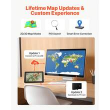 GPS Navigator For Car, 7 Inch Touch Screen 16GB GPS Navigation System With Built-In Dash Cam, Voice Turn-By-Turn Guidance, Speed And Red Light Warning, Custom Truck Routing, For Car Truck RV - 16GB With Dash Cam (7-inch) - View 5