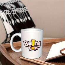 Boing Toys Coffee Mug With Checkered Pattern - Reusable Hand Wash Only Cup, Perfect Gift For Valentine'S Day, Mother'S Day, Thanksgiving - Thoughtful Present For Adults - White - View 2