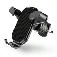 1pc Car Phone Mount Holder Gravity Air Vent Clip Stable Secure Dashboard Windshield Smartphone Stand Universal Compatible Vehicle Navigation Hands- Driving Accessory For Travel Road Trip - Multicolor - View 7