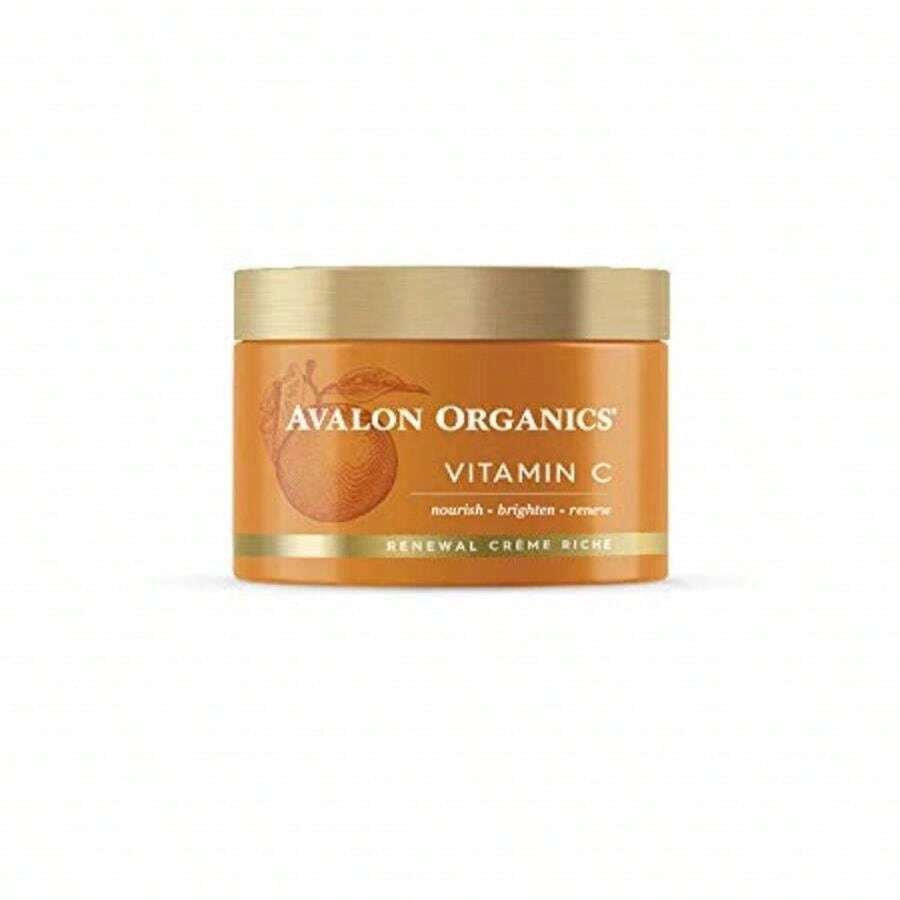 Avalon Organics Skin Moisturizer With Vitamin C, 17 Oz, Dermatologist Tested, Plant-Based Formula, Cruelty-Free