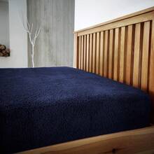 Teddy Thermal Fleece Fitted Bed Sheets - Single Double King Sheet - Teddy Burnt Orange - View 5