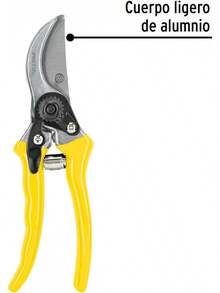 Tijeras de podar de aluminio para jardinería, tijeras de podar, hoja curva escalonada - Tijeras T-45P + Guantes GU-412 - Ver 4