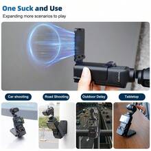 Magnetic Camera Stand, Compatible With Osmo Pocket 3, Wall-Mounted Magnetic Base Holder