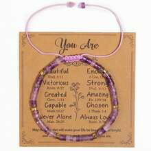 Pulseras inspiradoras de piedras naturales curativas como regalo para mujeres - Regalos de mejórate pronto para mujeres, mejores amigas, hermanas, niñas - La vida es dura, pero tú también lo eres