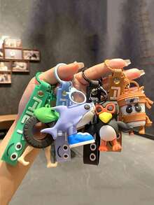 1PC "Shan Hai Jing" Character Mini Statues Keychains, Cartoon Plush Pendants, Silicone Car Keychains, Interesting Bag Accessories, Decorations, Fun School Decorations, Halloween Accessories, Teacher's Day Gifts, Christmas Gift Ideas,Brainrot,Brainrot