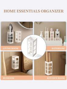 1/2 Minimalist Curling Iron Storage Rack, Comb Holder, Bathroom Wall Mount, Non-Hole Storage, Adhesive Backing, Makeup Organizer, Travel, Room Decor, Travel Essentials, Dressing Table Accessories, Bedroom Decor, Travel, Dressing Table Accessories