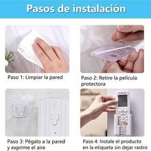 SHUUDAUKO 5 PCS Soportes Autoadhesivos para Control Remoto, Universal Caja de Almacenamiento para Controlador de Aire Acondicionado, para el Hogar, la Oficina y el Almacenamiento de Útiles Escolares - 1 - Ver 6