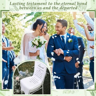 Memorial Wedding Chair Sign For Ceremony Save A Seat For Someone In Heaven Reserved Seat Decorations