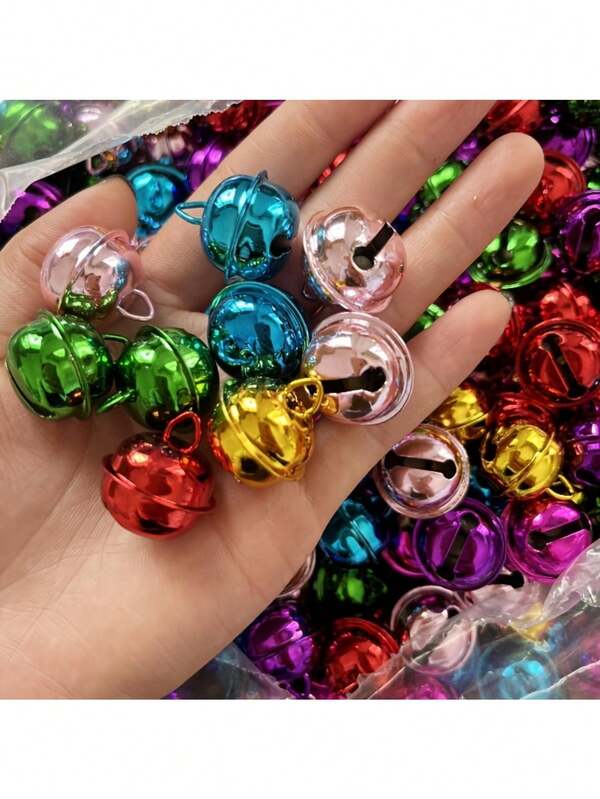 20 Stücke gemischte Kupferglocken Set - geeignet für Weihnachten, 22mm/0,866" große Glocken, Heim- und Haustier-Dekoration, Weihnachtsparty Geschenke, rote, grüne, gold, silberne Weihnachtsdekoration Winterraumdekoration