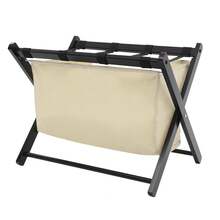 Folding Luggage Rack Foldable Luggage Stand Luggage Holder - Light Yellow Black - View 4