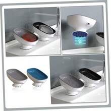 Self-Draining Soap Dish With Suction Cup - White - View 5