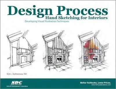 Pre-Owned Design Process Hand Sketching For Interiors (Paperback) By Rick Bartholomew