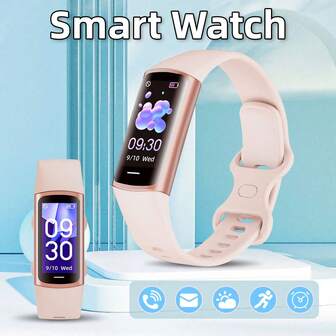 หน้าจอสี Tft ขนาด 0.96 นิ้ว, สมาร์ทแบนด์สำหรับผู้ชายและผู้หญิง, Ip67 กันน้ำ, เครื่องนับก้าว, การตรวจสอบการนอนหลับ, ตัวติดตามฟิตเนส รองรับโหมดการออกกำลังกายที่หลากหลาย, การแจ้งเตือน, การโทรแบบไร้สาย, การควบคุมเพลง, นาฬิกาจับเวลา, ตัวจับเวลา, นาฬิกาปลุก, ระยะการออกกำลังกาย, พยากรณ์อากาศ, ของขวัญคริสต์มาส