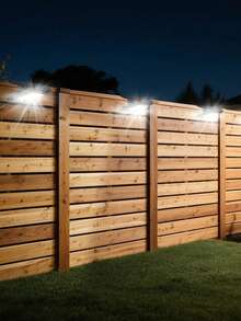 1/2 户外太阳能灯配有运动探测器和夹子，配备 24 个 LED/COB 灯泡，用于户外壁灯，为骑行提供夜间安全照明，配有锂电池，可整夜照明。 - 黑色 - 查看 7