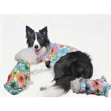1 Stück Haustier Hawaii Blumenhemd, geeignet für alle Jahreszeiten, modisch & stylisch für kleine/mittlere Pudel, Teddys, Katzen, Hunderassen wie Pomeraner, Schnauzer, Chihuahua, Shih Tzu, Anti-Fellverlust & Sonnenschutz, Strand-/Street-Style