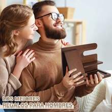 Organizador para Celular,Relojes,Llaves,Cartera,Accesorios para Hombre,Base de Celular para la Oficina y el Hogar,Organizador de escritorio,Múltiples Espacios para Buro y Escritorio,Regalo para Hombre - 1 - Ver 2
