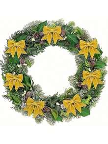 8pcs Large 5.9 Inch Bows - Elegant Red/Gold/Silver, Suitable For Trees, Wreaths, Gifts, Garlands - No Electricity Needed - Perfect For Christmas, Weddings, New Year, Birthdays - Luxury Party Decor, Christmas Wreath Decorations, Holiday Wreath Accessories, Shiny Sequin Effect, High Quality, Home Decor Accents - Multicolor - View 5