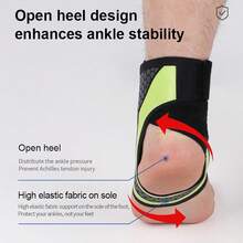 1pc Ankle Protectors Running Joint Strain Ankle Wear Tear Anti-Fracture Ankle Protector Basketball Soccer Ankle Protection Cover Men Women Guard Anti Sprain Elastic Band Ankle Socks Outdoor