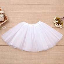 1pc Kids Tulle Tutu Skirt, Elegant Dance Costume - Multicolor - View 3