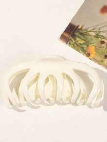 1pc Plastic Hair Clip For Updo Clips - Stylish And Simple Hair Accessory For Girls With High Ponytail Winter Claw Clips Bowknot Hair Claws Elegant Hair Clutch