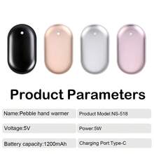 Calentador de manos de doble cara con calentamiento rápido en 3 segundos, esencial para el invierno, gran regalo para novio/novia, regalos de Navidad, calentadores de manos, regalos para hombres, rellenos de calcetines, calentadores de manos recargables