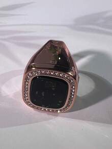 502# Anillo inteligente electrónico unisex con pantalla OLED, recordatorio de vibración multicanal, función de fecha, hora y alarma para la oración islámica - Multicolor - Ver 14