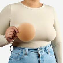 Ellaz Nippz, Pezoneras de Silicón Reutilizables con Micro Orillas - Broncearse - Ver 3