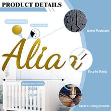 1 pezzo di targa decorativa in metallo dorato personalizzata con incisione laser, stile tradizionale, decorazione da parete per camera da letto, senza alimentazione elettrica, facile da installare, decorazioni natalizie in metallo robuste, decorazioni per la casa e la cucina, alla moda, di alta qualità, elegante, decorazione personalizzata unica, idea regalo ideale per lei, il fidanzato, la fidanzata, il papà, la famiglia, la mamma, gli amici, gli animali domestici, il figlio, gli studenti, la figlia, i lavoratori per anniversari, per San Valentino, per la Festa della Mamma, per compleanni, per la Giornata dei bambini, per la laurea, per matrimoni, per la Festa del papà, per il riscaldamento della casa, scuola, casa, idea regalo ideale per lei, il fidanzato, il papà, la fidanzata, la mamma, la famiglia, gli amici, la sala da tè, la casa, il giardino, l'ufficio, per anniversari, per San Valentino, per la Festa della Mamma, per compleanni