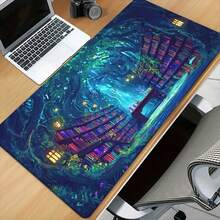 1 Piece, Magical Forest Library Path HD Printed Desk Mat, Multifunctional XXL Mouse Pad, Keyboard Gaming Mat, Office Computer PC Gamer Desk Mat, Rubber, Ideal Gift For Family And Friends, Desktop Mouse Pad - 60 x 30 cm (23,6 x 11,8 inch) - Xem 2