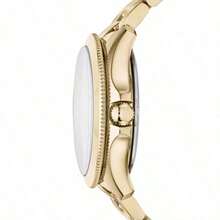 Fossil Women's Quartz Stainless Steel Three-Needle Watch, Stainless Steel Case/Scratch-Resistant Glass Lens, A Precious Gift Choice For Friends And Loved Ones. AM4510 - Gold - View 3