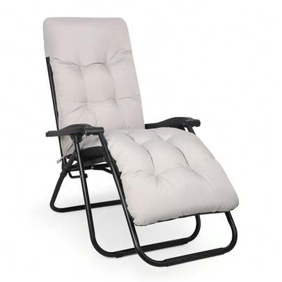 Display Guru Zero Gravity Chair Sun Lounger – Reclining Outdoor Chair With Cup Holder For Garden, Yard, Beach