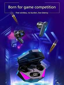 Unique Monster Game Wireless Headphones, Touch Control, 30-Hour Playtime, Type-C Fast Charging, Clear Calls, Suitable For Running And Fitness