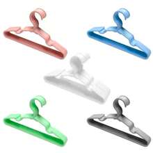 10/20/30/40/50/60pcs Sturdy Plastic Hangers - Non-Slip, (White, Black, Blue, Pink, Green, Gray) With Grooved Shoulders For Firm Grip - Ideal For Home Closets, Dorms And Wardrobe Organization