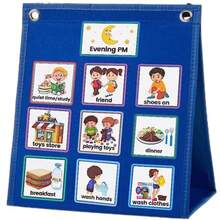 1pc Visual Schedule Calendar, Daily Work Plan, Comes With 2 Hooks And 2 Damage-Free Nails