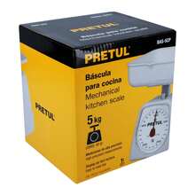 Báscula capacidad 5 kg mecánica para cocina, Pretul BAS-5CP - Blanco - Ver 3