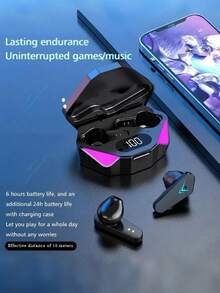 Unique Monster Game Wireless Headphones, Touch Control, 30-Hour Playtime, Type-C Fast Charging, Clear Calls, Suitable For Running And Fitness