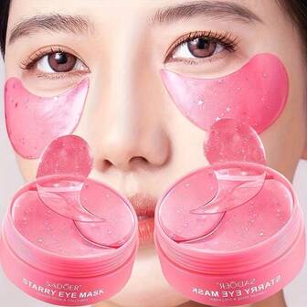 120 pièces/2 boîtes, Masque hydra-gel aux roses coréen, masque pour les yeux hydratant et raffermissant pour les soins des yeux