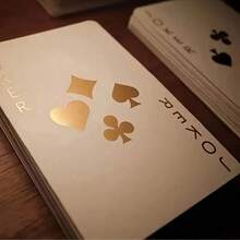 1 Set Of 54 Luminous Playing Cards Personalized High-Value Playing Cards Suitable For Family Friends Student Gatherings Dormitory Bars Travel Holidays Entertainment And Christmas New Year Gifts