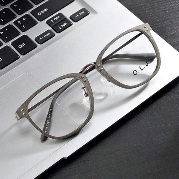 Lunettes unisexes rétro à monture complète, couleur unie, convenant à toutes les saisons