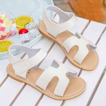 Girls/Kids Summer Soft-Sole Shoes Flat Sandals, Plus Size For Toddlers & Children, New Arrival - White - View 12