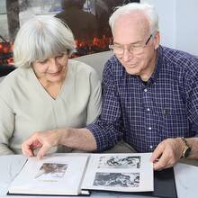 Álbum de Fotos Grande Autoadhesivo DIY de 40 Páginas en Blanco - Negro - Ver 6