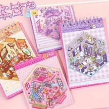1 Set Libro di Adesivi in PET a Strati - Adesivi Riutilizzabili a Tema per Scrapbooking, Diari, Confezioni Regalo, Decorazione della Casa - Forniture Artigianali Vivaci per Ricordi di Viaggio e Fai-da-Te, Temi Divertenti, Adesivi, Perfetto per Hobbisti