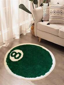 1 pièce Tapis infini en fausse laine verte - Doux, confortable, durable, convient pour la décoration de la chambre, du salon et de la salle de bain - Parfait pour la décoration de la maison - Cadeau de pendaison de crémaillère, tapis décoratif pour les fêtes de Noël