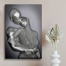 1 Pc Canvas Painting,Artwork, Embrace, Mesh, Canvas, Vase,Wood Framed Painting (1) Thickness 2.5 Cm/ 1 Inch-Home Decoration For All Occasions,Ideal New Year, Valentine's Day,Thanksgiving,Easter,Christmas Gift,Room Decoration Aesthetic,Wall Decoration Art,Perfect Gift,Autumn And Winter Wall Decoration,Living Room Decoration, Bedroom Decoration, Kitchen Decoration, Entry Decoration, Bathroom Decoration, Direct Wall Painting, High Quality Wall Painting Poster,Modern Home Decoration Stretched And Framed Ready To Hang - 彩色 - 查看 1