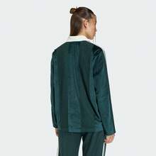 Adidas Originals 女式长袖针织 Polo 衫 - 綠色 - 查看 3
