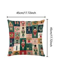 1pc Christmas Nutcracker Table Runner, Christmas Decor Table Runner, Christmas Linen-Like Table Runner, Table Runner, Table Runner, 1pc Table Runner, 4pcs Placemats, 1pc Pillow Cover, 3 Products Available, Seasonal Home Decor Indoor/Outdoor Party Supplies, Winter Home Decor, Christmas Decoration, Christmas Room Decor, Christmas Party Decoration